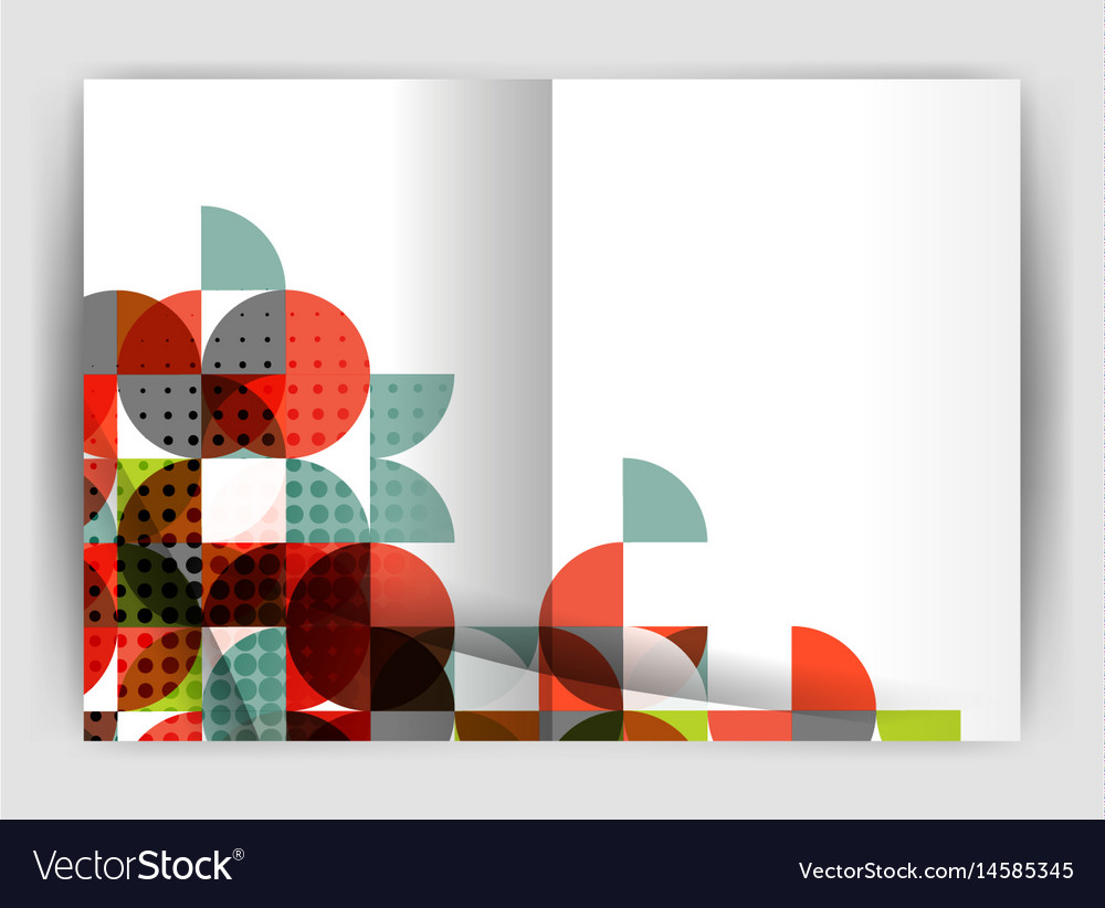 Abstract circle design business annual report