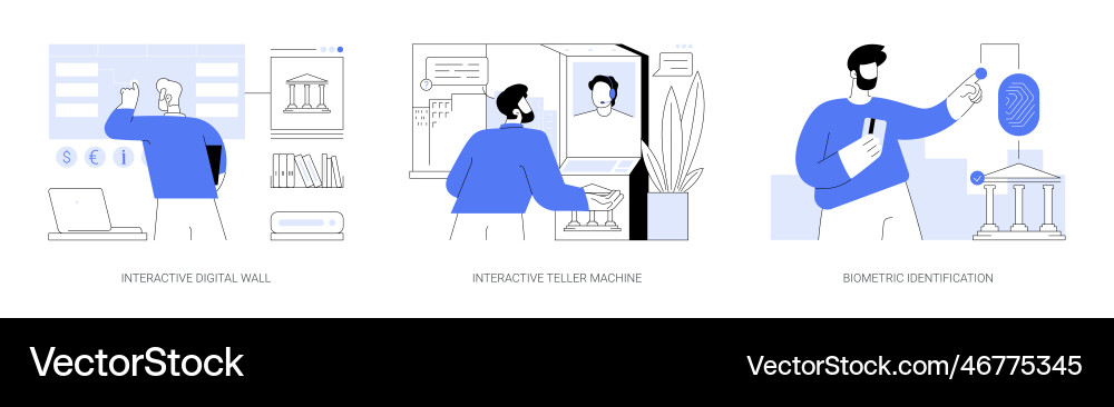 Banking technologies abstract concept Royalty Free Vector