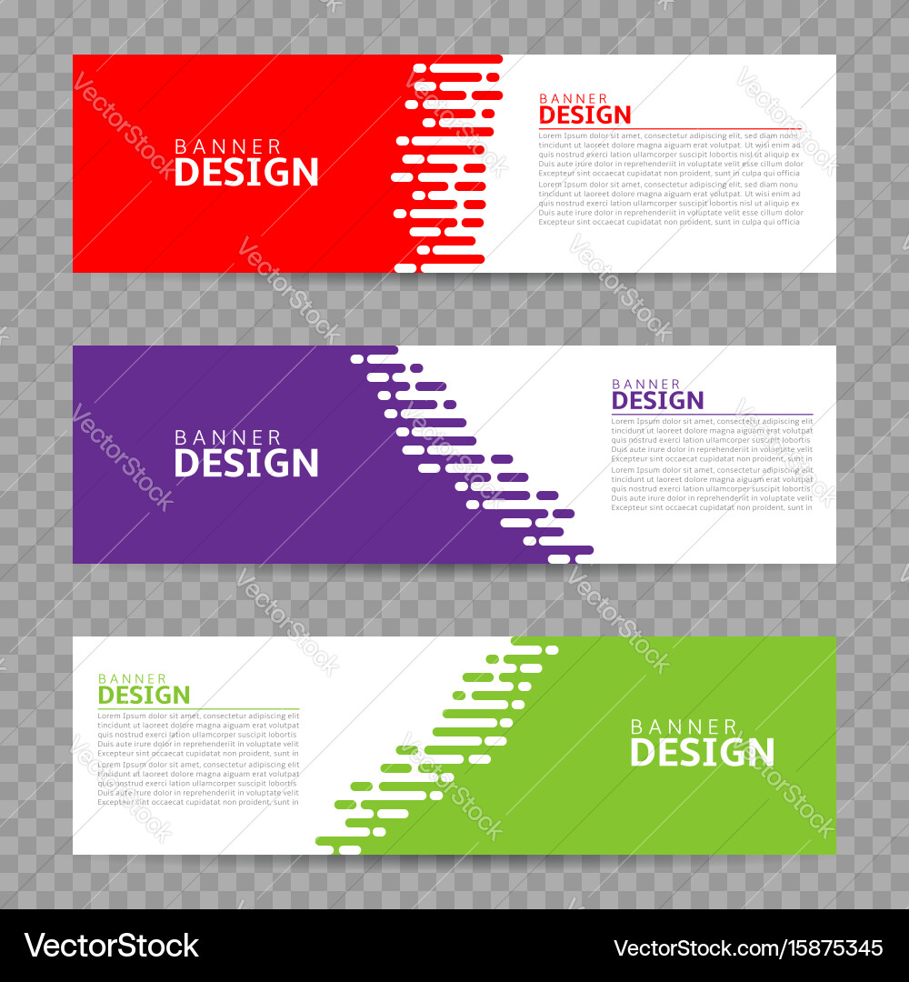 Banner Design Background Royalty Free Vector Image