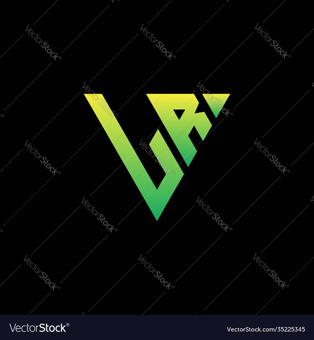 L r initial triangle logo monogram vector image L r initial triangle logo monogram