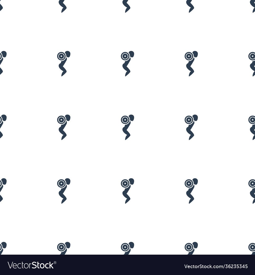 Man doing exercises icon pattern seamless white