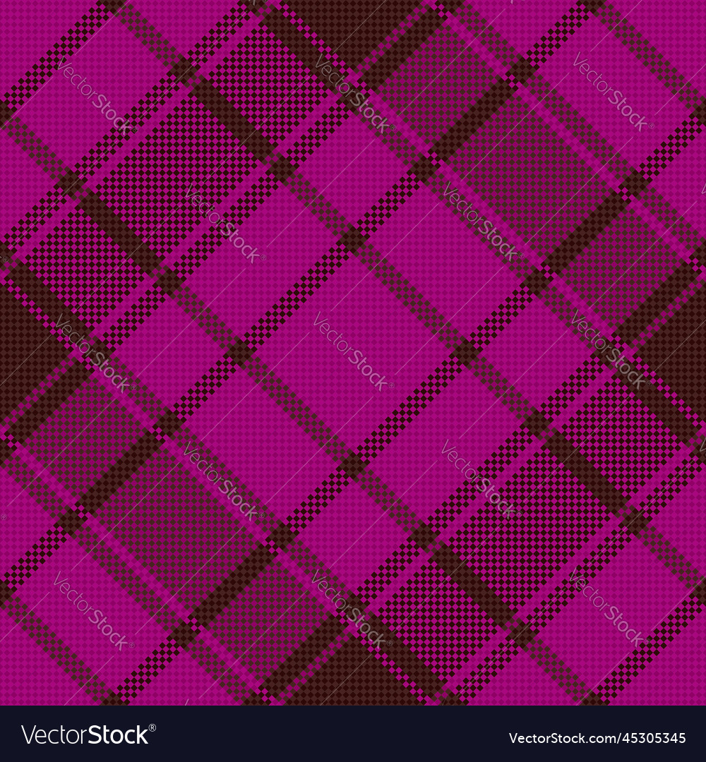 Plaid pattern fabric background textile texture Vector Image