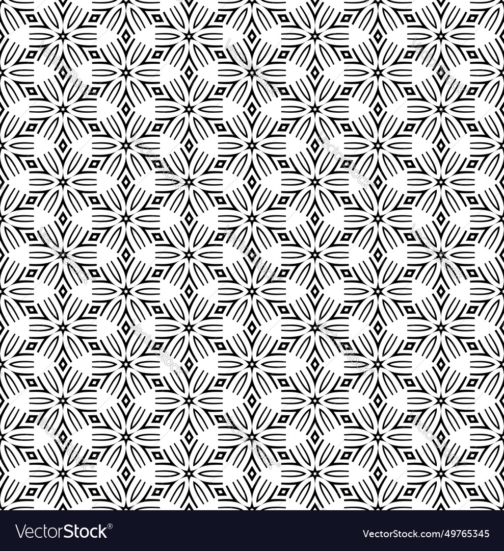Seamless hexagons pattern
