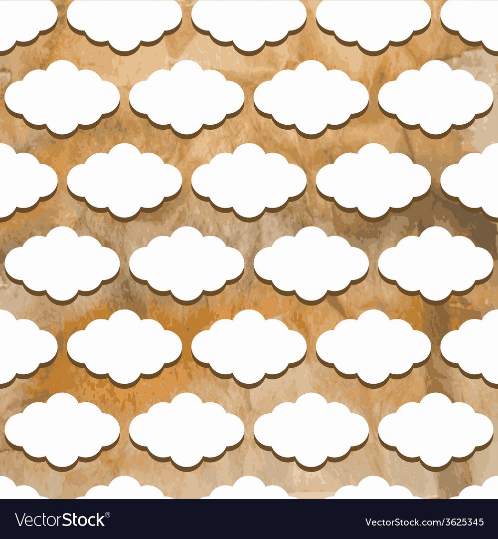 Seamless pattern with clouds