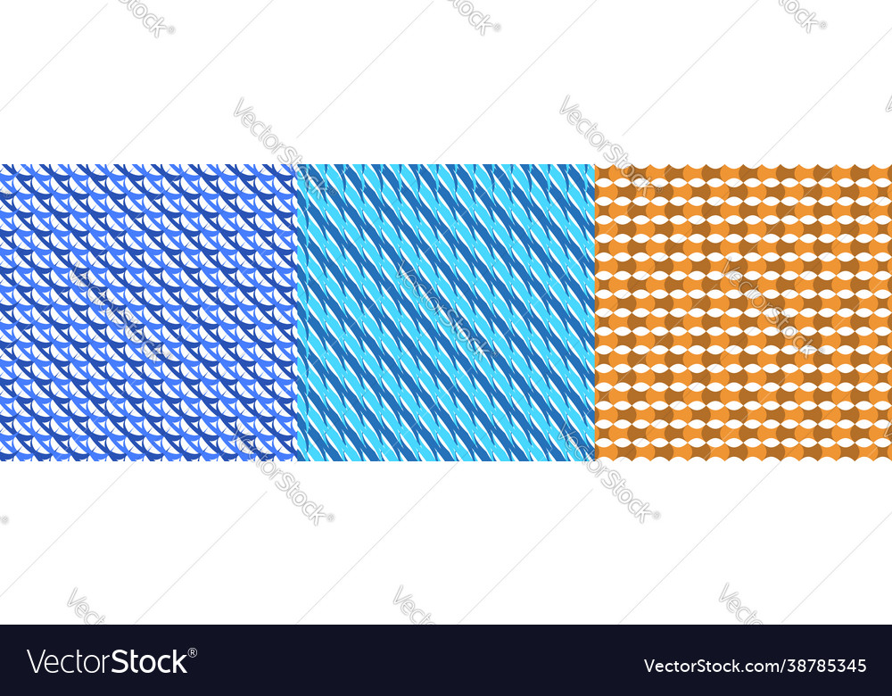 Set 3 seamlessly repeatable repetitive vector image Set 3 seamlessly repeatable repetitive