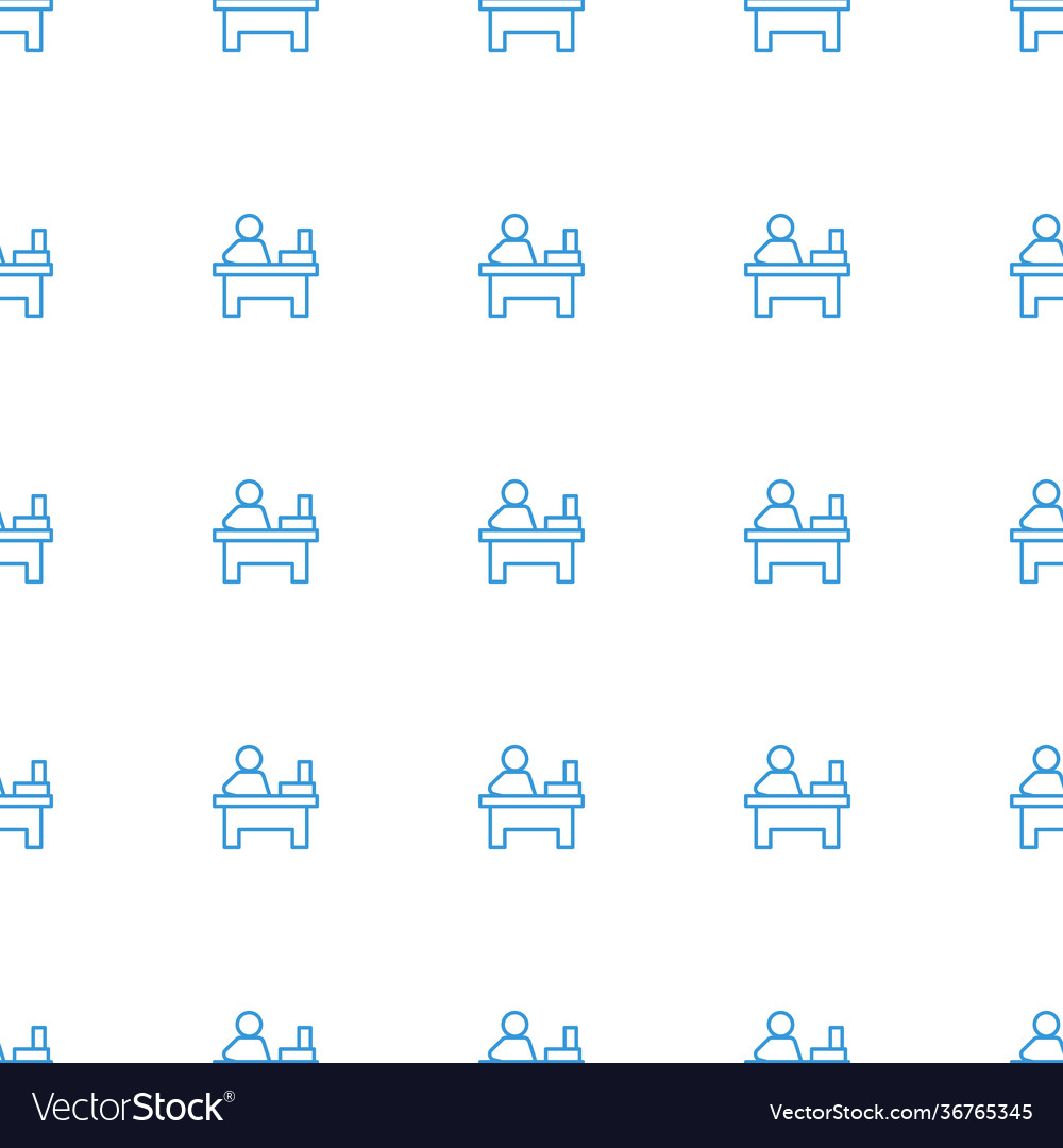 Table icon pattern seamless white background