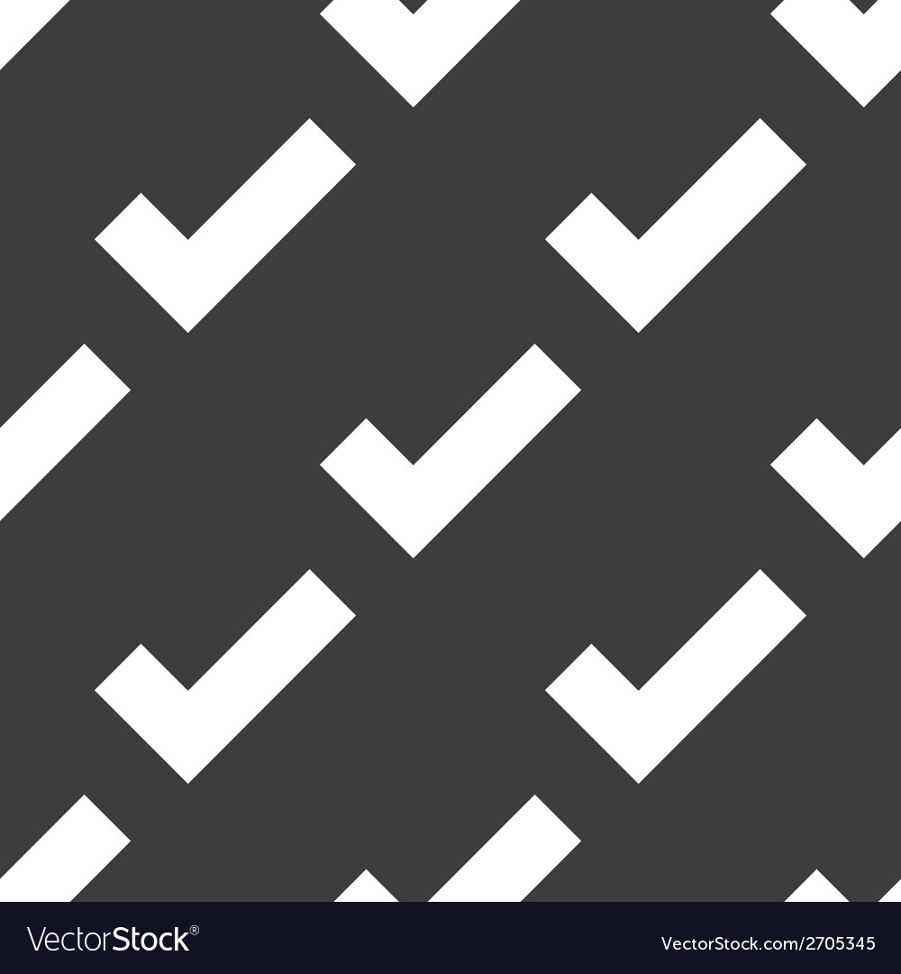 Tick web icon flat design seamless pattern