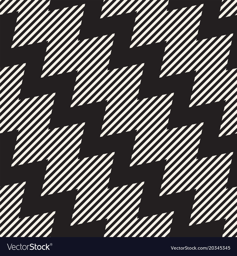 Zigzag Line Pattern - Monochrome