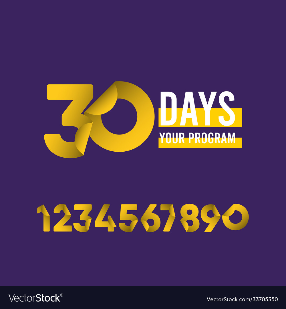 30 days your program template design