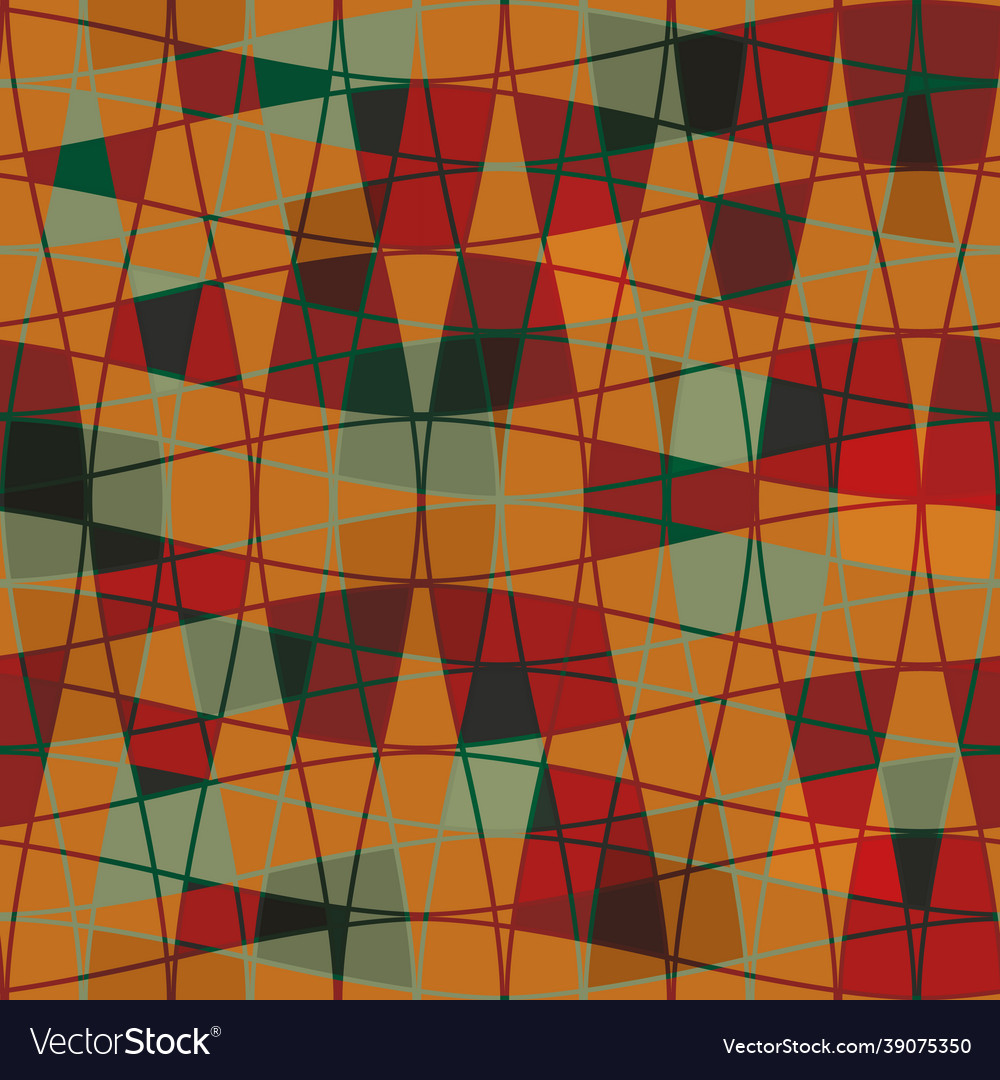 Abstract mosaic grid seamless pattern