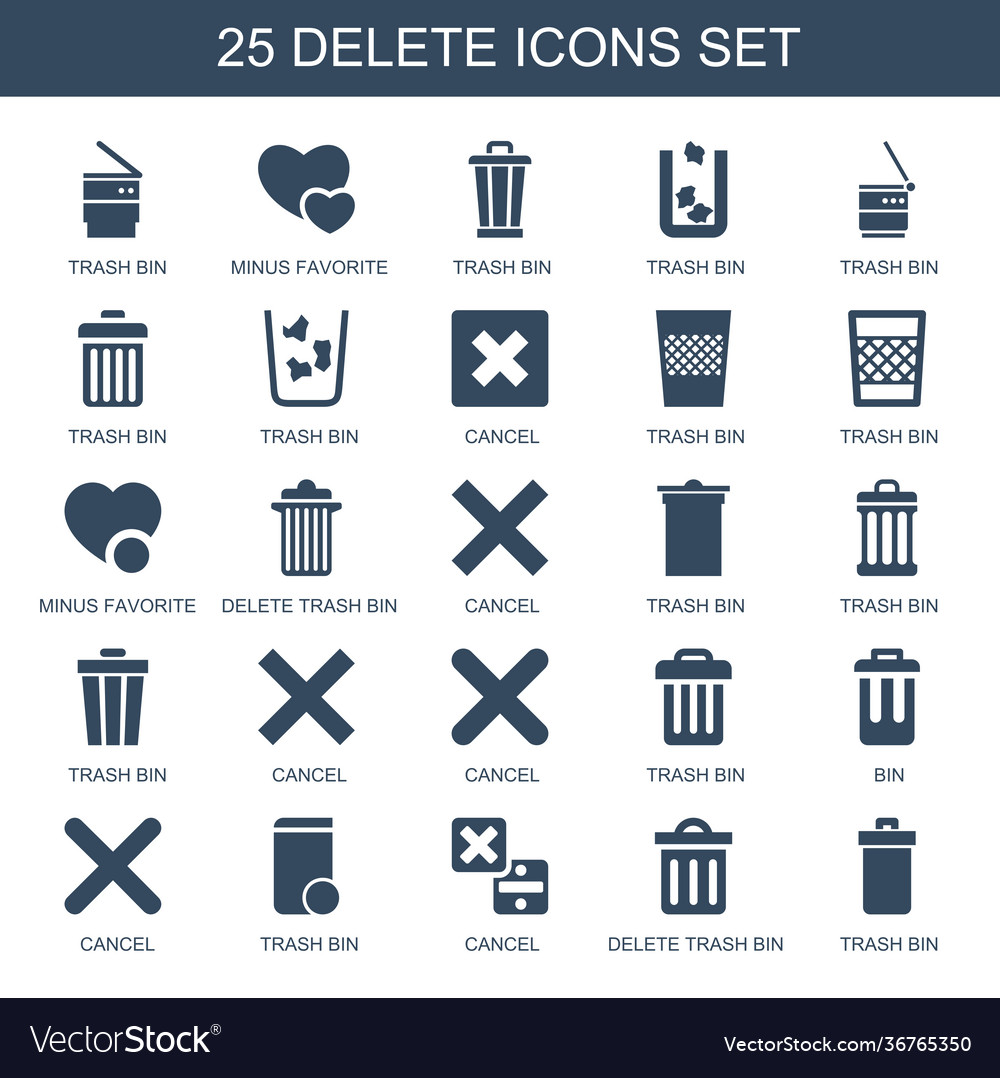 Delete icons