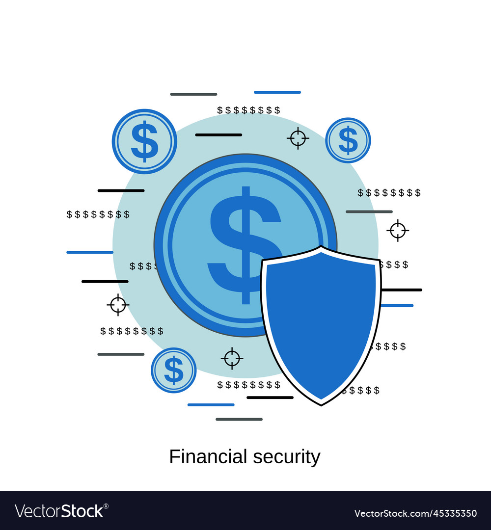 A Security That Represents Part Ownership Of A Company Financial security concept Royalty Free Vector Image