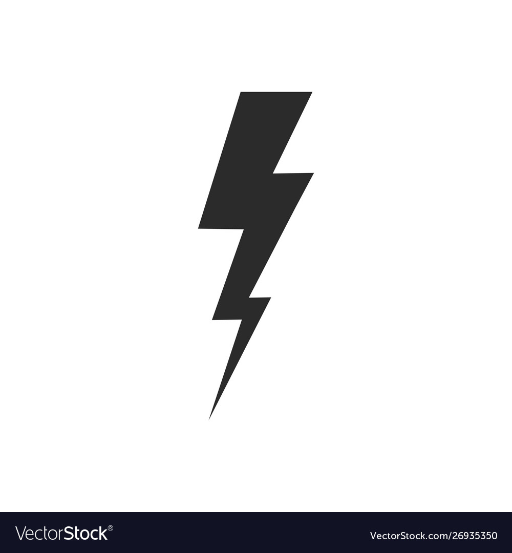 Lightning icon thunder and bolt flash Royalty Free Vector