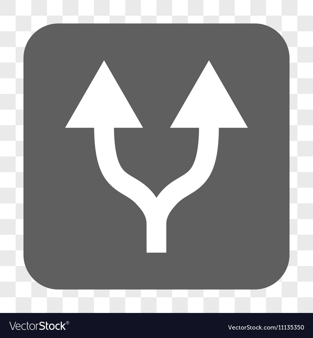 Split arrows up rounded square button