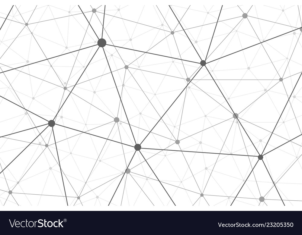 Wireframe connecting background vector image Wireframe connecting background