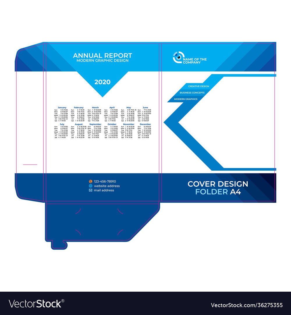 Folder design cover for catalogue brochures