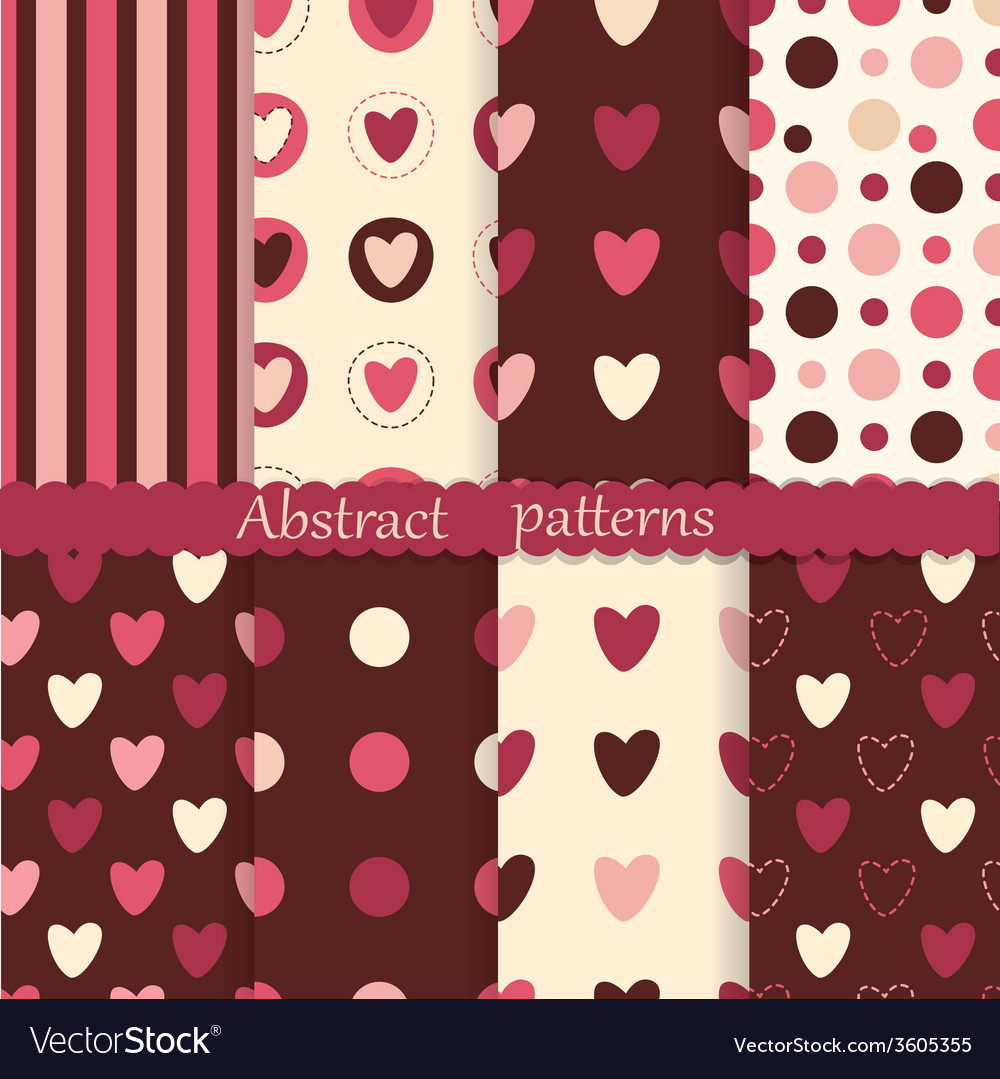 Heart Pattern Set - Abstract & Festive
