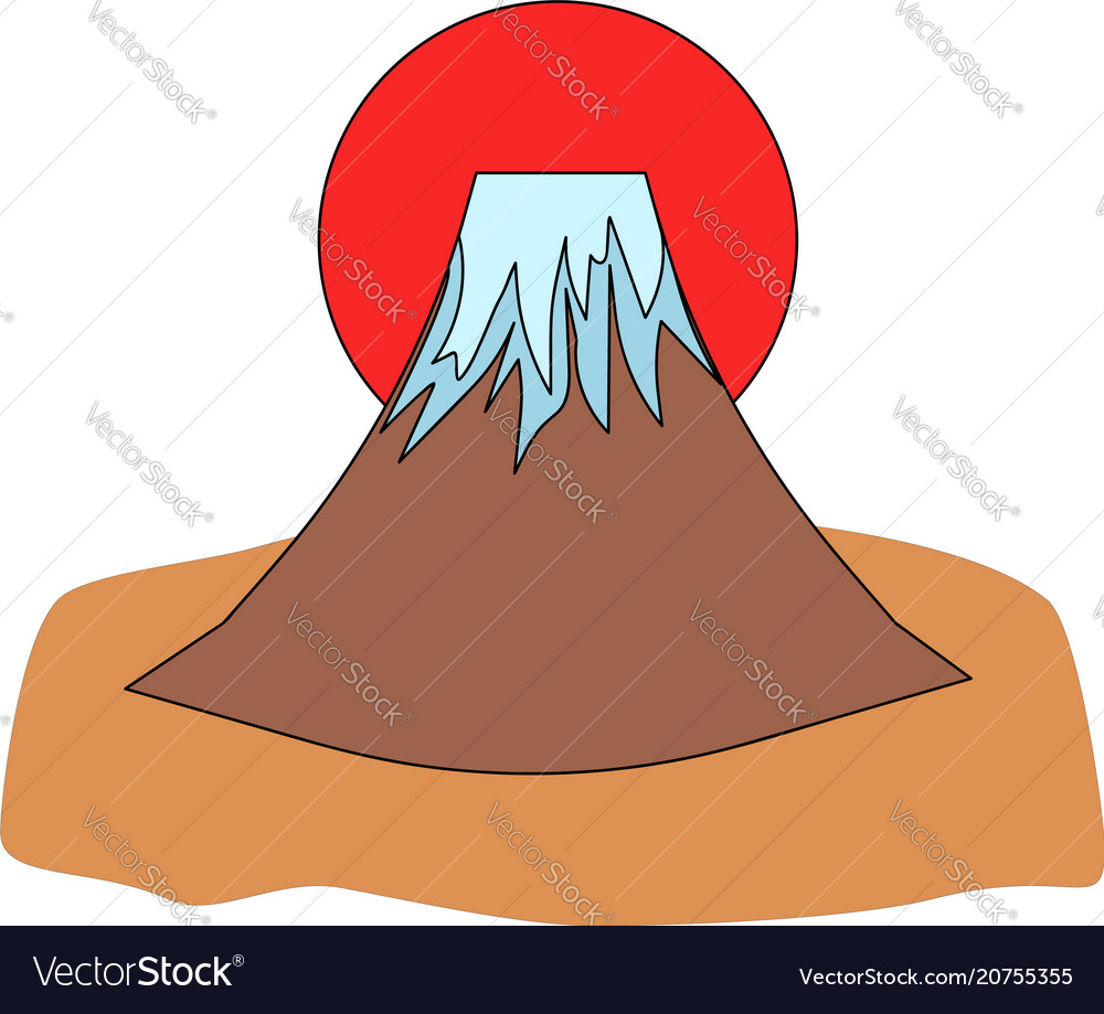 Mount fuji icon