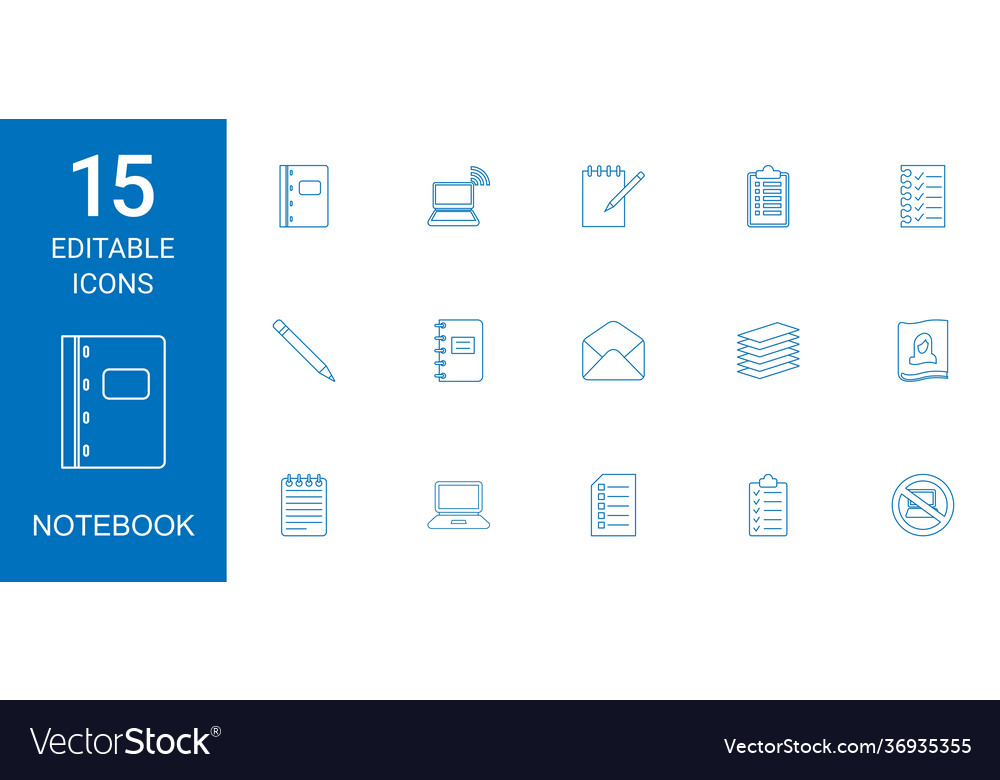 Notebook icons