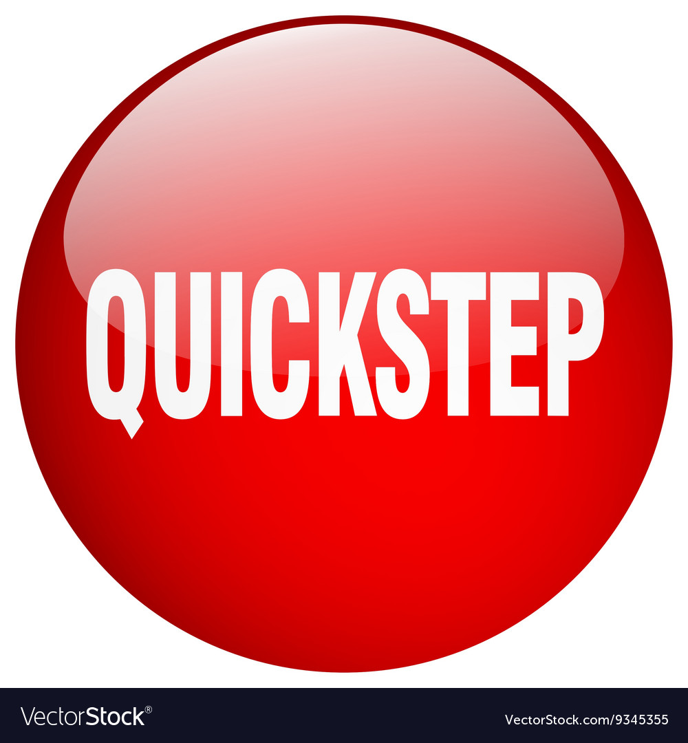 Quickstep red round gel isolated push button