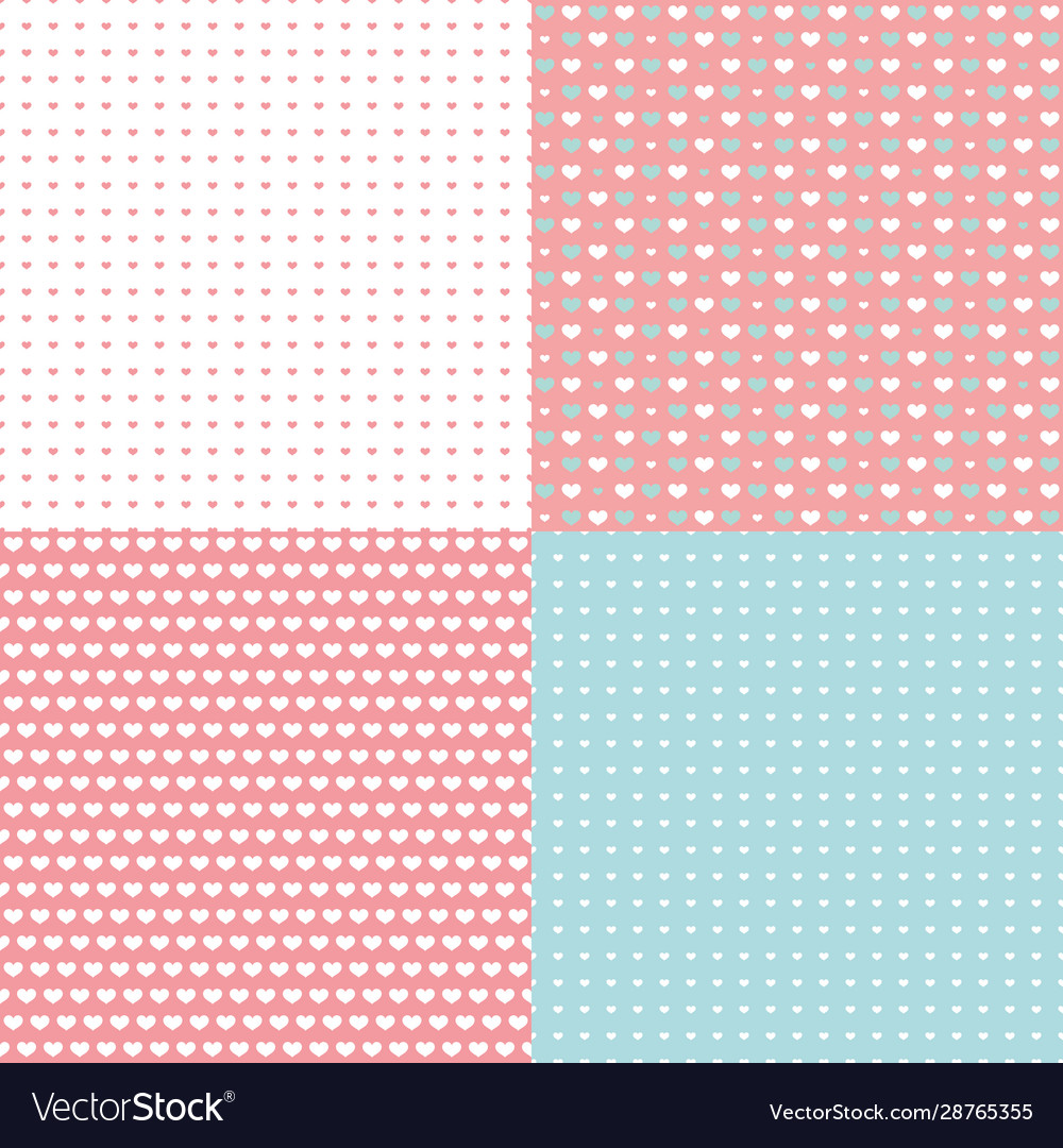 Seamless pattern on valentines day print paper