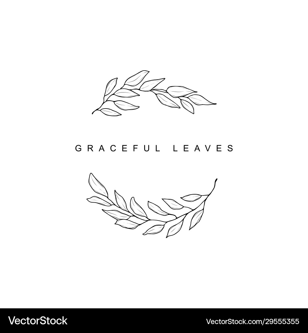 Set floral design elements Royalty Free Vector Image