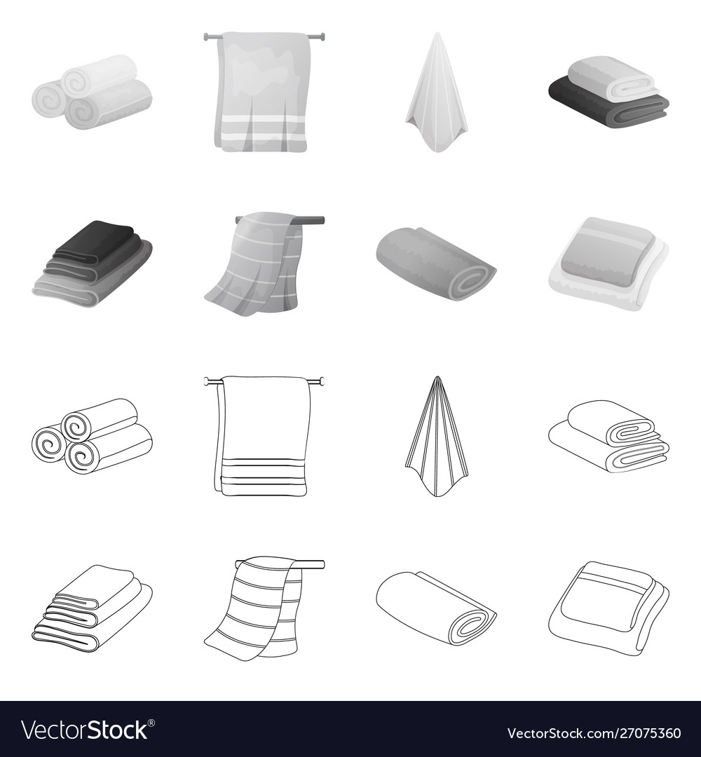 Clean & Soft Towel Icon Set