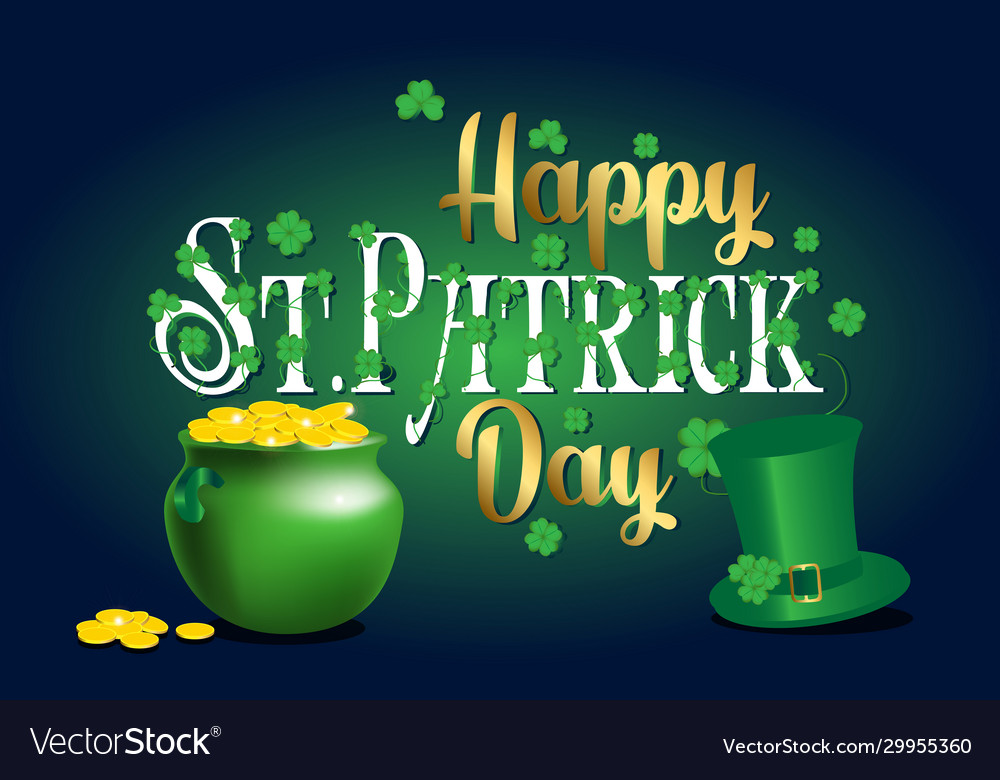 For st patricks day vector image For st patricks day