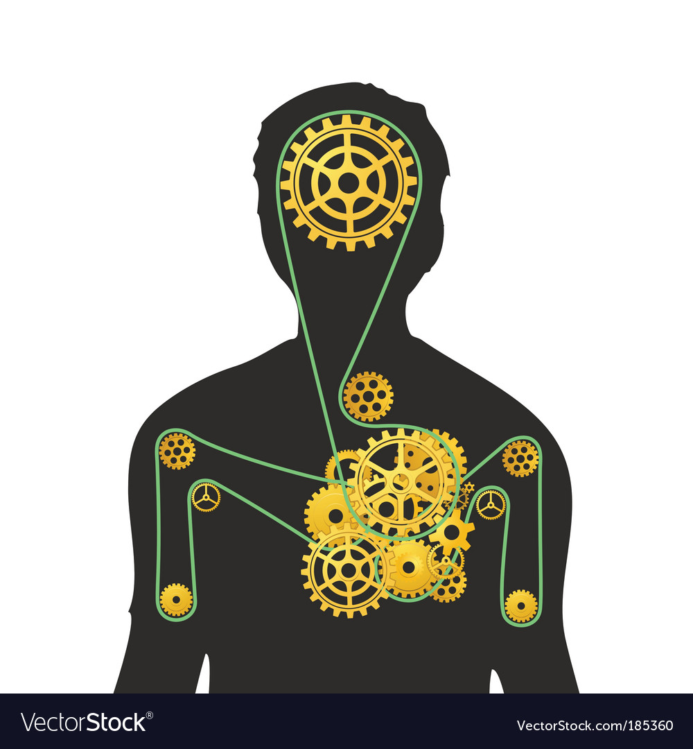 Human machine Royalty Free Vector Image VectorStock