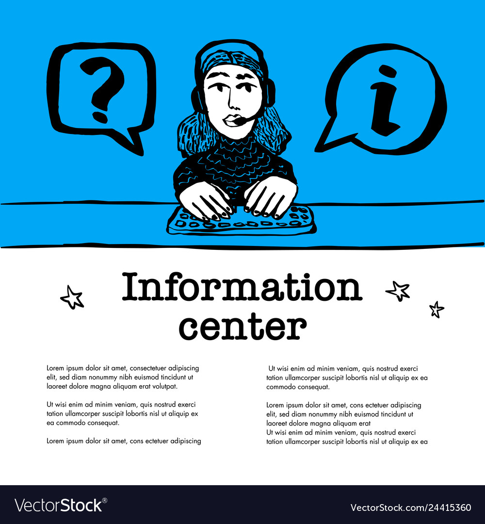 Information center concept call customer