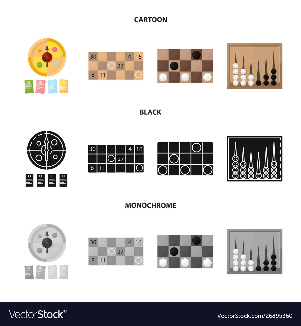 Isolated object entertainment and competition vector image Isolated object entertainment and competition