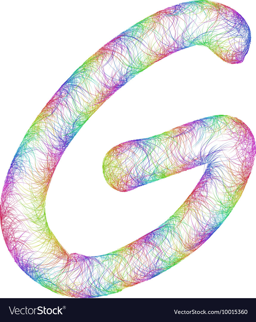 Rainbow sketch font design