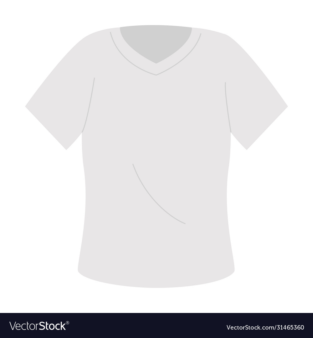 Shirt white color isolated icon