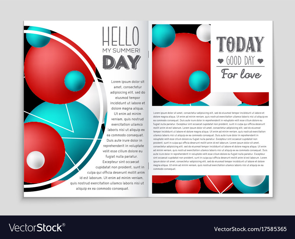 Abstract layout background set for art