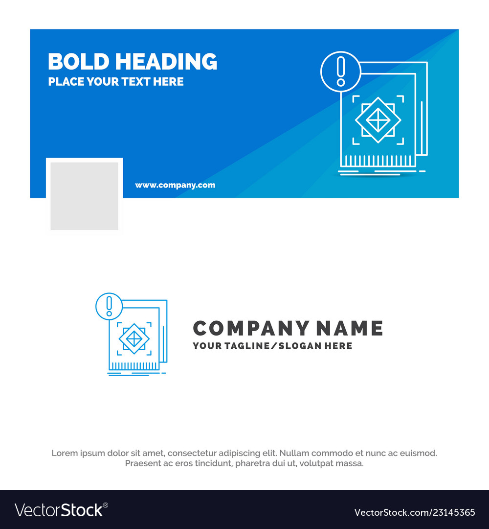 Blue business logo template for structure