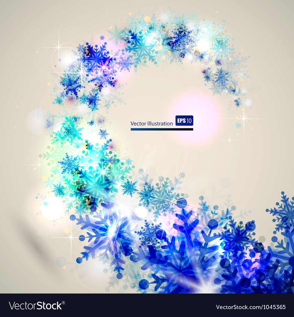Blue snowflakes Royalty Free Vector Image VectorStock Blue snowflakes Royalty Free Vector Image VectorStock
