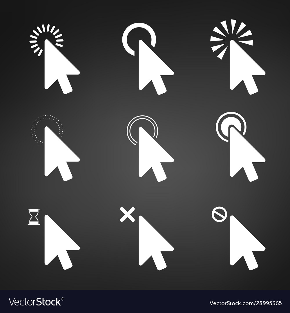 Computer Mouse Click Cursor Icons