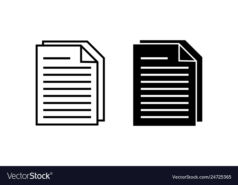 Document icon note symbol in flat style