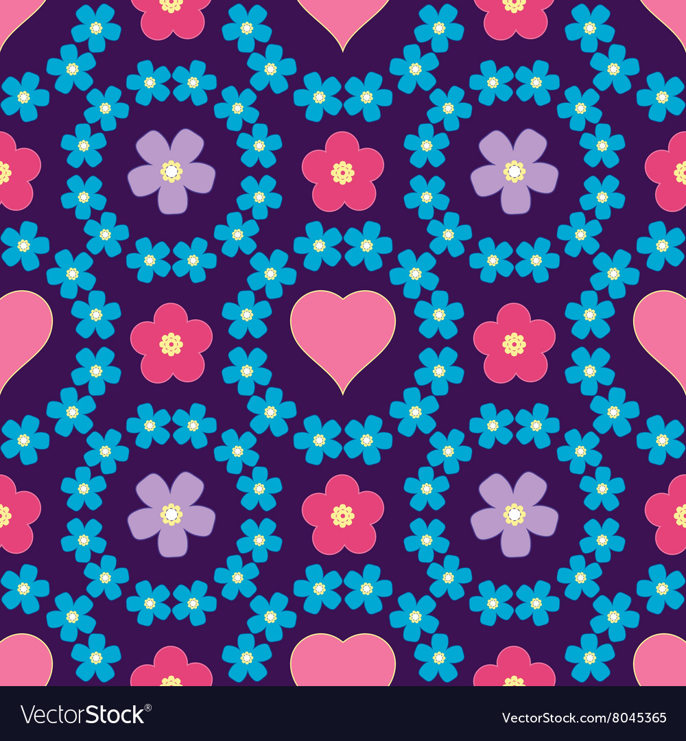 Floral background seamless pattern