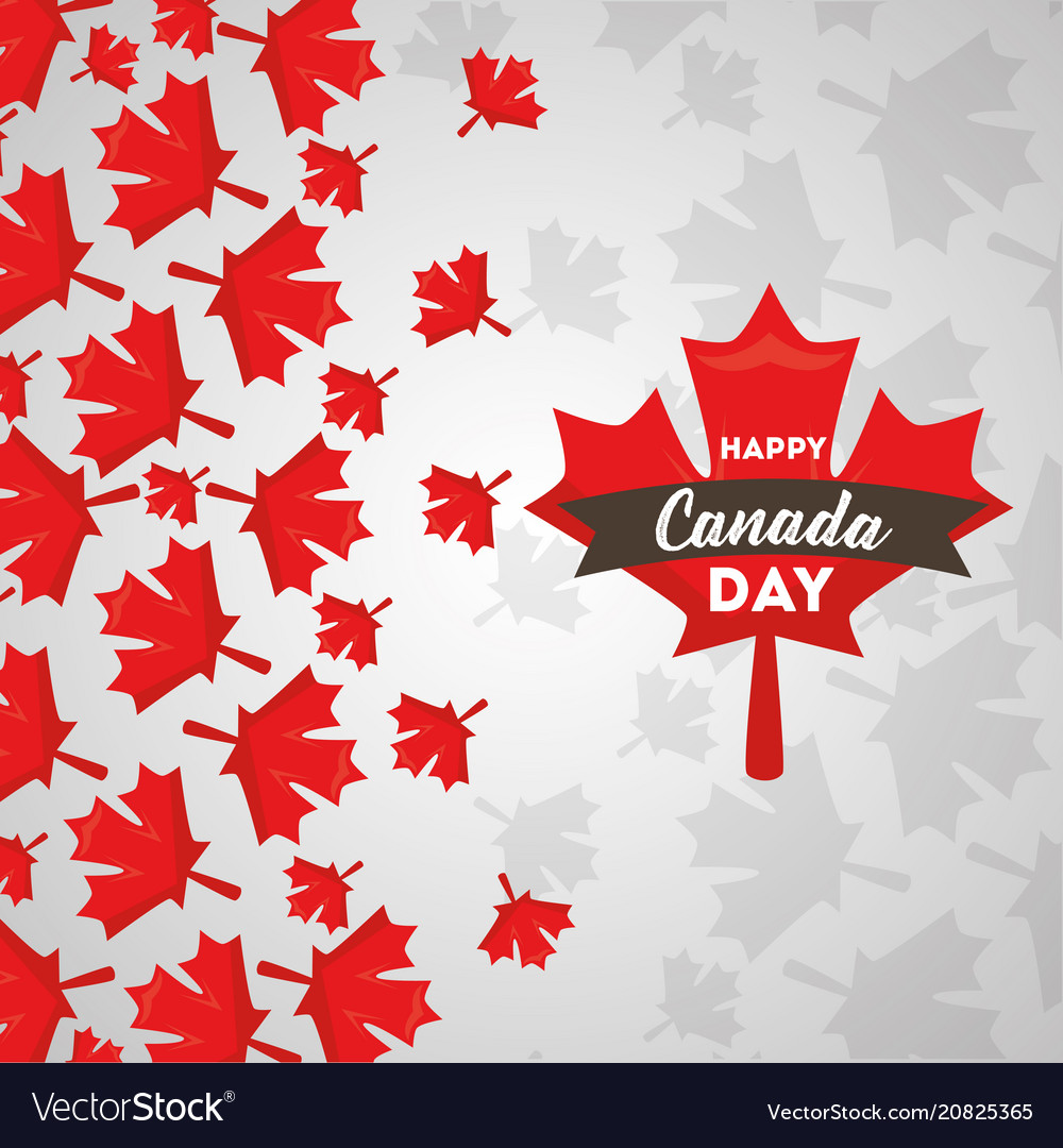 Happy canada day Royalty Free Vector Image - VectorStock