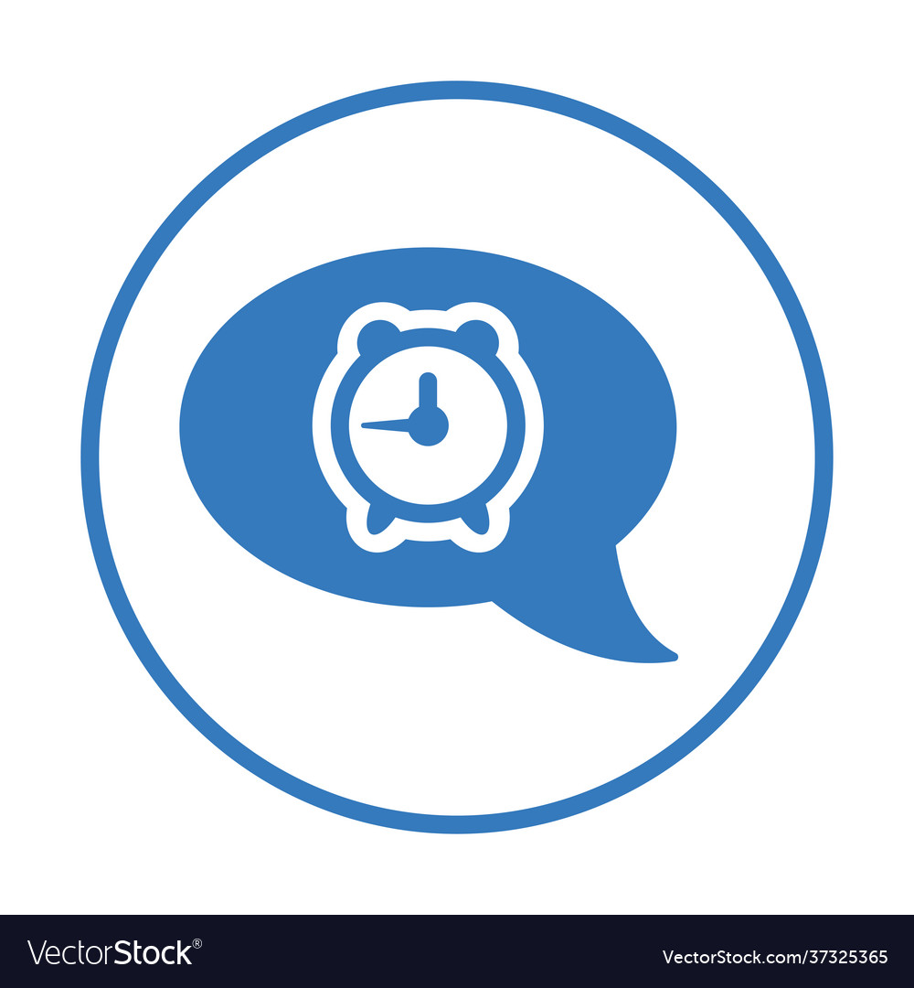 Message clock communication time service icon