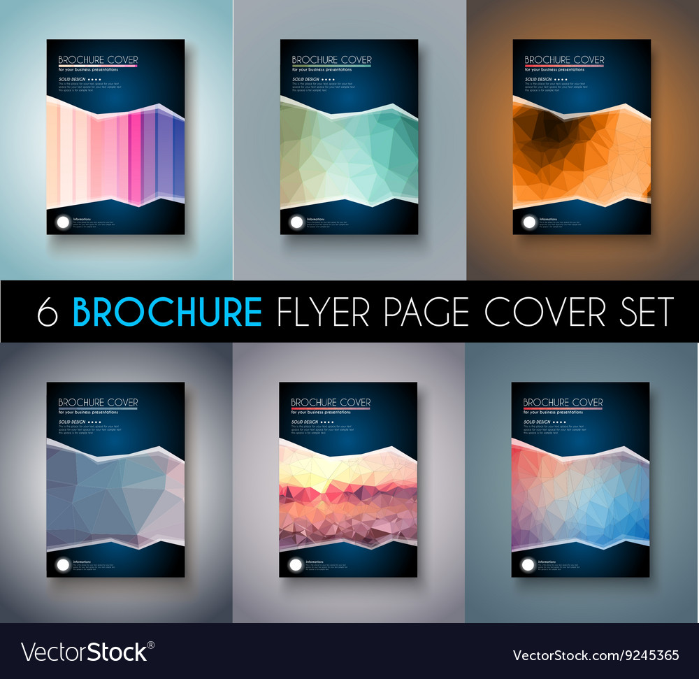 set of brochure templates