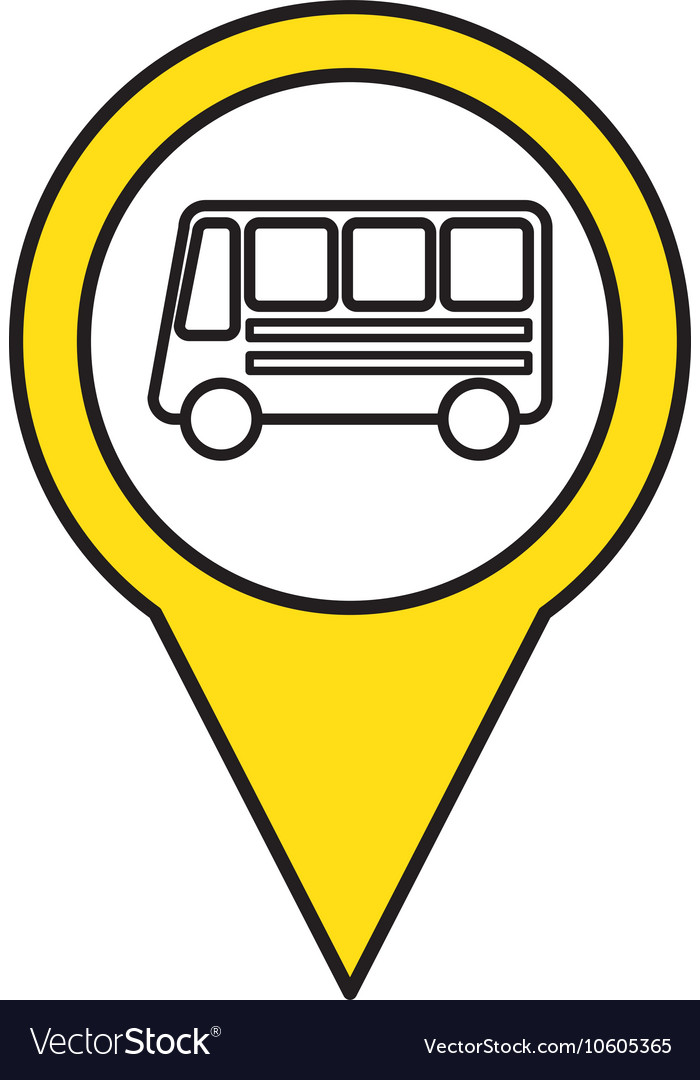 Stop bus location pin