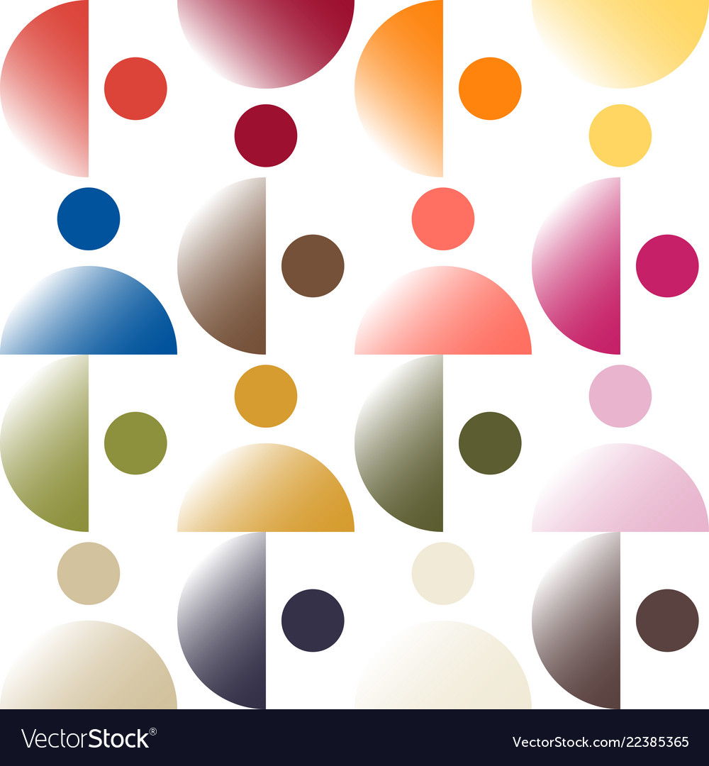 Trendy color pattern by gradient patches vector image Trendy color pattern by gradient patches
