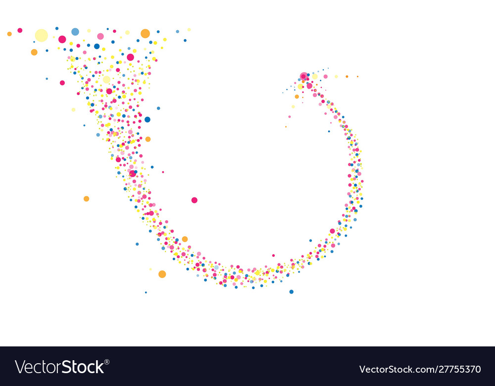 Abstract arrow multi color random dots background vector image Abstract arrow multi color random dots background
