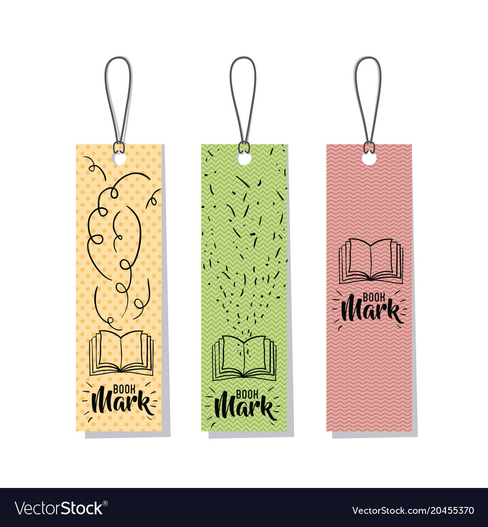 Download Bookmark label tag design Royalty Free Vector Image