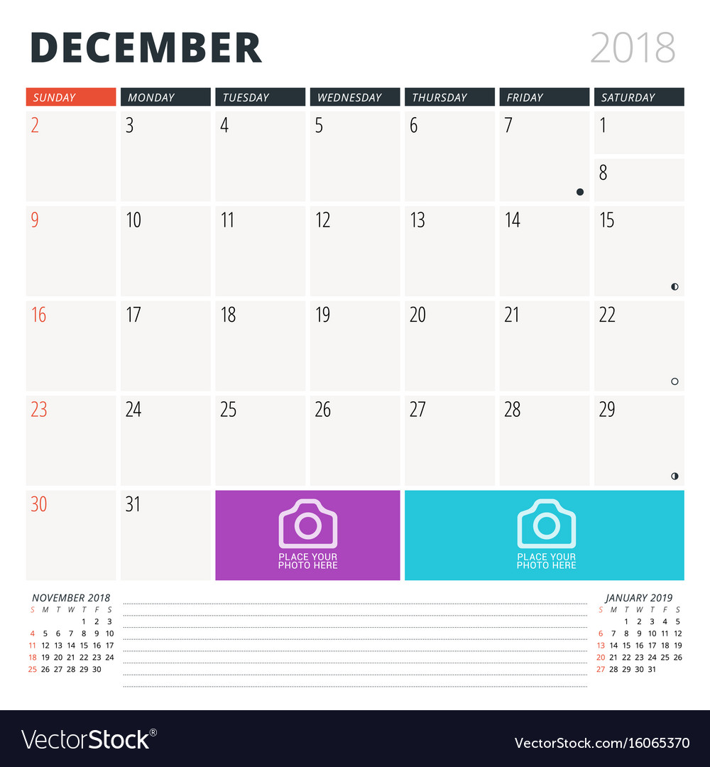 calendar planner for december