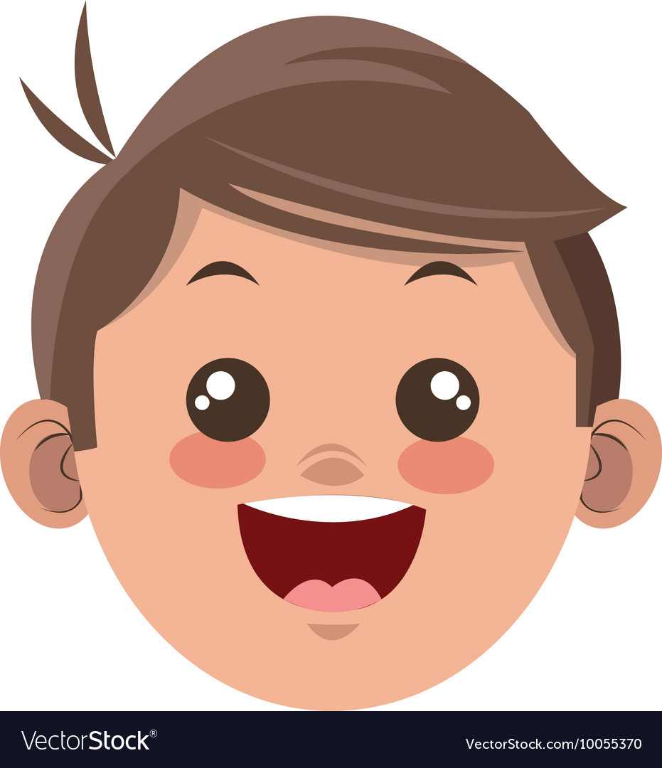 Happy boy cartoon icon Royalty Free Vector Image