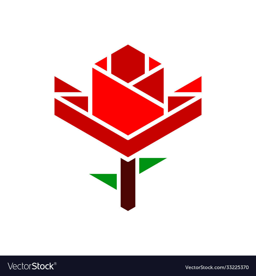 Modern flower architecture logo creative concept vector image Modern flower architecture logo creative concept