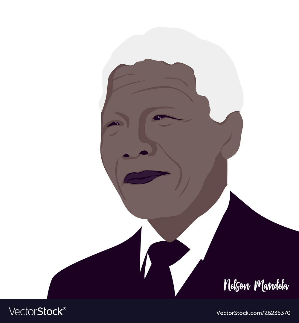 Nelson Mandela Was A South African Revolutionary Vector Image